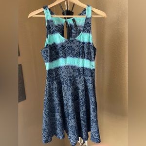 Jessica Simpson Tank Dress Size M. Navy Blue & Teal